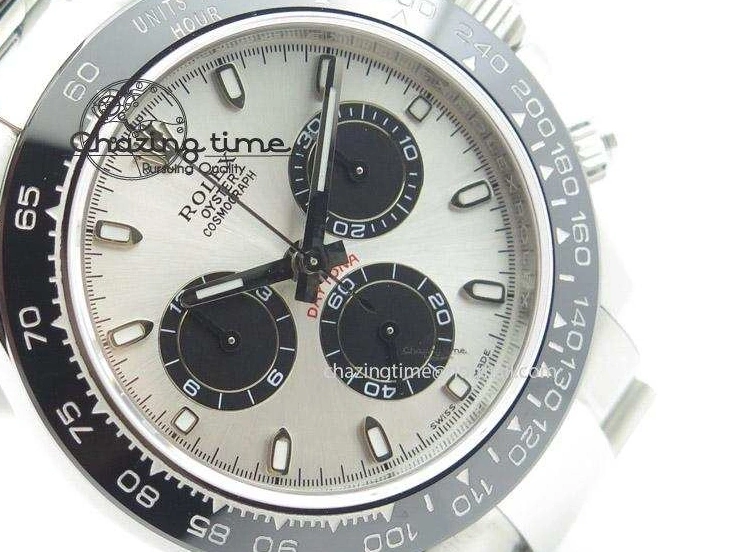 AAA Replica Watches Daytona A ZeroBulk Edition 1:1 Best Silver JF SS Bezel Dial Black On 4021 Ceramic Bracelet 1220